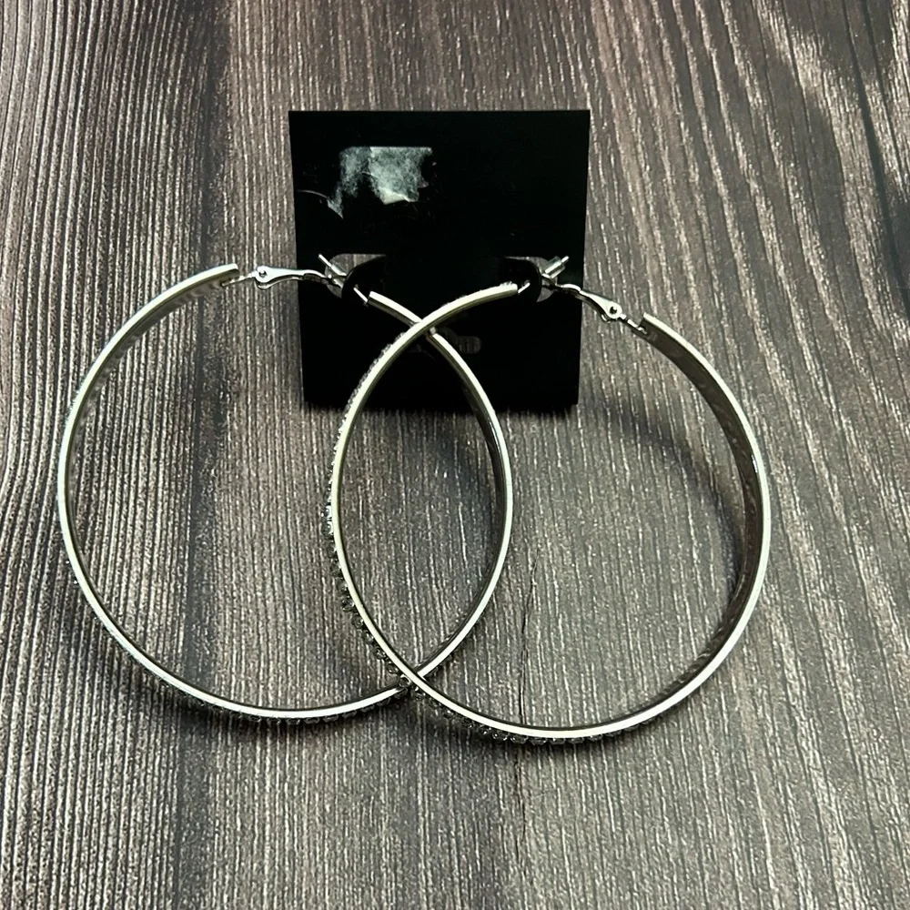 Elegant Silver Hoop Earrings